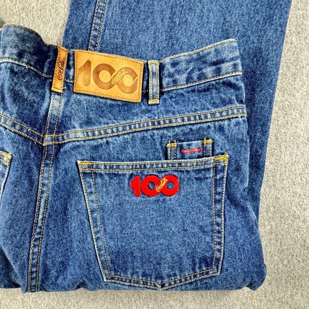 Vintage 1986 Coca Cola Coke 100 Years Blue‎ Jeans 34x34
